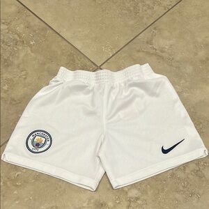 Manchester City White Nike Shorts